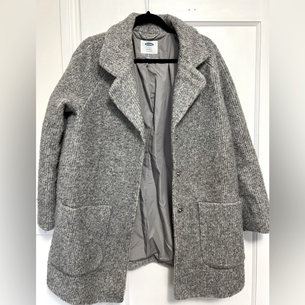 Old Navy petite grey maternity coat